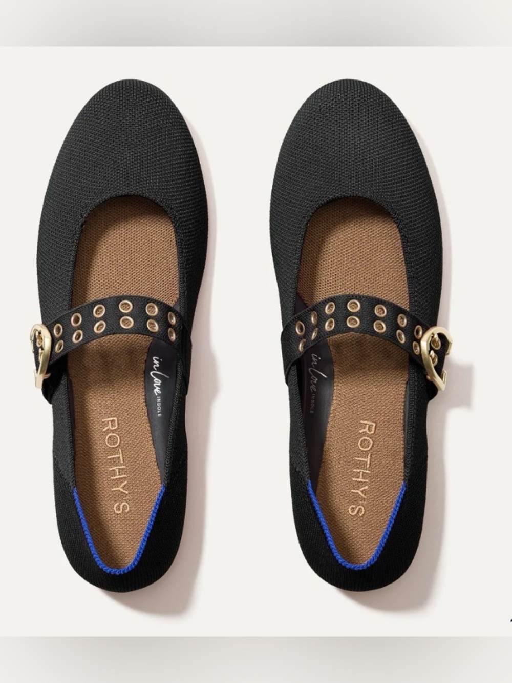 ROTHY’S Black Ballet Mary Jane Sz 9